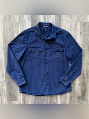 Ben Sherman Utility Shirt Jacket in Navy Blue Size L